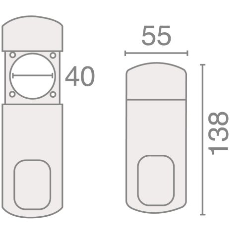 Poignée magnétique petit modèle palière SALOME inox PVD Héraclès D-805MPPM OT – Image 12