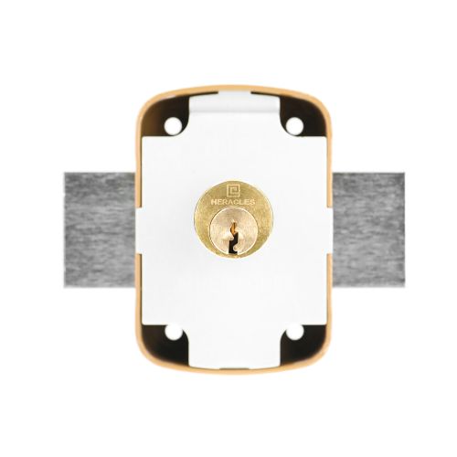 Verrou à bouton ECO cylindre 40 mm coloris or HERACLES 458-40 – Image 4