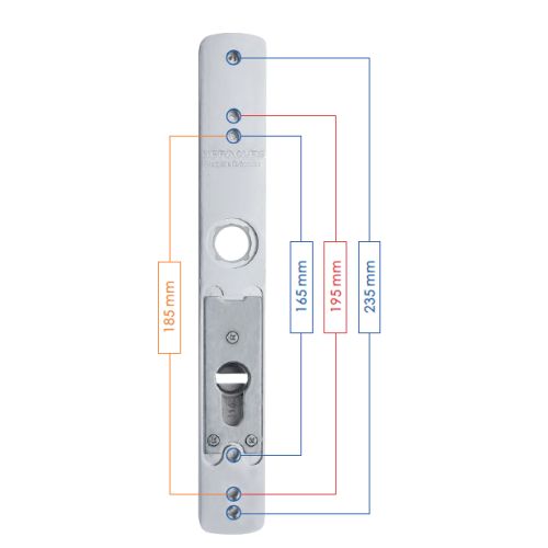 Poignée étroite SALOME entraxe 70 mm argent Héraclès D-700ES-F1 – Image 11