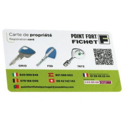 Cylindre rond double entrée F3D monobloc pour remplacement A2P doré - FICHET - Image 3