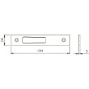 Gâche haut et bas à double empennage MULTIBLINDO plate pour pêne basculant- ISEO