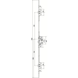 Serrure à encastrer 3 points axe 50 A2P 5000 SPN1 - VACHETTE ASSA ABLOY – Image 2