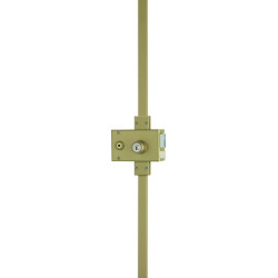 Serrure applique 3 points horizontale à fouillot profil rond KESO 8000 OMEGA - JPM
