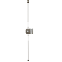 Serrure applique 3 points horizontale à tirage profil rond A2P 3630 VAL DUO- SECURYSTAR