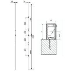 Serrure applique 5 points carénée à fouillot A2P PROTECTIVE sans cylindre - VACHETTE ASSA ABLOY – Image 2