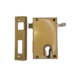 Serrure applique monopoint verticale à tirage profil européen 9812 poussant - METALUX